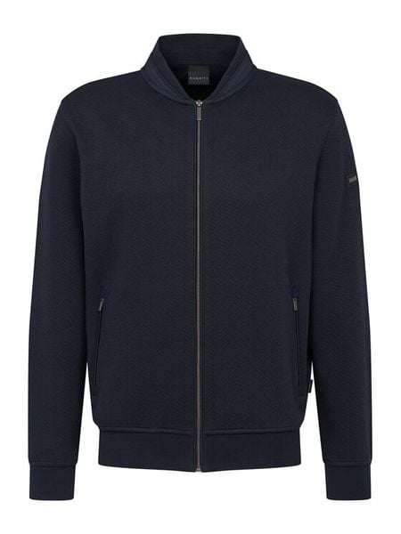Bugatti Bluza 8750-75174C Granatowy Regular Fit. Niebieskie bluzy męskie Bugatti, l, bez wzorów, z bawełny, bez ramiączek, bez kaptura. Za 410.99 zł.