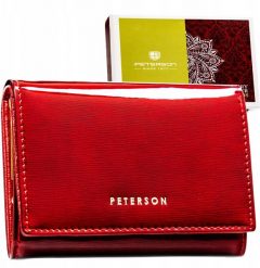 Peterson Czerwony portfel damski Peterson RFID elegancja, która pracuje na co dzień PTN 445-SH. Czerwone portfele damskie Peterson. Za 119.00 zł.