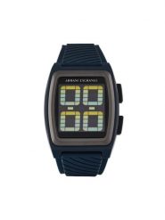 Armani Exchange Zegarek Kelvin AX2970 Granatowy. Niebieskie, cyfrowe zegarki męskie Armani Exchange, bez wzorów, z syntetyku. Za 589.99 zł.