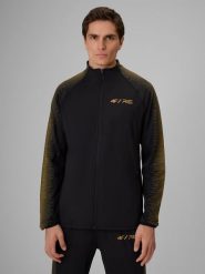 4F Bluza treningowa regular bez kaptura męska 4F x Robert Lewandowski - czarna M. Czarne bluzy sportowe męskie 4F, l, bez wzorów, z materiału, bez kaptura, na fitness i siłownię. Za 249.99 zł.
