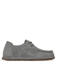 Birkenstock Półbuty Utti Lace 1030132 Szary. Szare półbuty damskie Birkenstock, bez wzorów, ze skóry, bez obcasa, na płaskiej podeszwie, bez zapięcia. Za 449.99 zł.