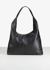 Torba typu shopper ze skóry premium. Czarne shopperki damskie bonprix, bez wzorów, ze skóry, bez dodatków. Za 249.99 zł.