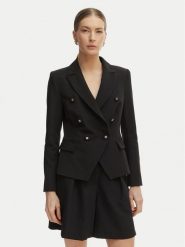 Rinascimento Marynarka CFC0127894003 Czarny Slim Fit. Czarne marynarki i żakiety damskie Rinascimento, bez wzorów, z syntetyku, bez kołnierzyka, bez ramiączek. Za 799.99 zł.