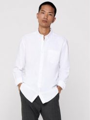 Only & Sons Koszula Alvaro 22006479 Biały Slim Fit. Białe koszule męskie Only & Sons, m, bez wzorów, z bawełny, bez kołnierzyka, bez ramiączek. Za 119.99 zł.
