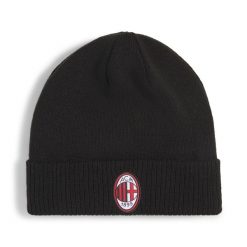 Czapka AC Milan ftblEssentials PUMA. Czarne czapki damskie Puma, bez wzorów, z dzianiny. Za 109.00 zł.