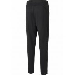 Męskie spodnie dresowe z trykotu Active PUMA Black. Czarne spodnie sportowe męskie Puma, m, bez wzorów, z dresówki, na fitness i siłownię. W wyprzedaży za 145.65 zł.