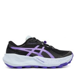 Buty do biegania Asics. Czarne obuwie sportowe damskie Asics, bez wzorów, bez zapięcia, do biegania. Za 719.99 zł.