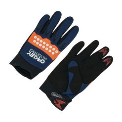 Rękawiczki rowerowe Oakley SWITCHBACK MTB 2.0 dla mężczyzn. Niebieskie rękawiczki męskie Oakley, bez wzorów, z materiału. Za 141.98 zł.
