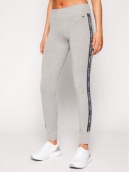 Tommy Hilfiger Legginsy UW0UW00563 Szary Slim Fit. Szare legginsy damskie Tommy Hilfiger, bez wzorów, z bawełny. Za 149.99 zł.