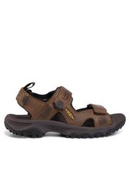 Keen Sandały Targhee III Open Toe Sandal 1022423 Brązowy. Brązowe sandały męskie Keen, bez wzorów, z nubiku, bez zapięcia. Za 229.99 zł.