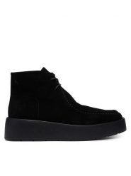 Calvin Klein Trzewiki Flatf Lace Up Apr Cut Boot HW0HW03273 Czarny. Czarne botki damskie Calvin Klein, bez wzorów, ze skóry, bez obcasa, na płaskiej podeszwie, bez zapięcia. Za 699.99 zł.