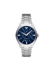 Emporio Armani Zegarek Claudio AR11553 Srebrny. Szare, analogowe zegarki męskie Emporio Armani, bez wzorów, srebrne. Za 779.99 zł.