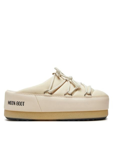 Moon Boot Klapki Evx Cream 80D1470030 Écru. Klapki męskie Moon Boot, bez wzorów, ze skóry, bez zapięcia. Za 629.99 zł.