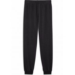 Młodzieżowe spodnie dresowe Essentials Script PUMA Black. Czarna spodnie dresowe damskie Puma, m, bez wzorów, z dresówki, na jogę i pilates. W wyprzedaży za 114.00 zł.