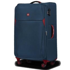 Walizka miękka duża DIPPER Wings 28" BLUE. Niebieskie walizki damskie Wings, bez wzorów, z materiału, duże. Za 289.90 zł.