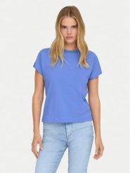 ONLY T-Shirt Erica 15308926 Niebieski Oversize. Niebieskie t-shirty damskie ONLY, xs, bez wzorów, z bawełny, bez kołnierzyka, bez ramiączek. Za 79.99 zł.