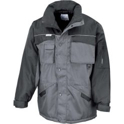 Parka Result Heavy Duty. Szare parki męskie RESULT, na zimę, m, bez wzorów, bez kołnierzyka, bez kaptura. Za 310.00 zł.