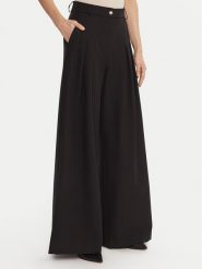 Maryley Spodnie materiałowe 25IB579/43NE Czarny Regular Fit. Czarne spodnie materiałowe damskie Maryley, bez wzorów, z materiału. Za 379.99 zł.