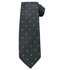 Szary Elegancki Krawat -Angelo di Monti- 7 cm, Męski, Grafitowy, w Fioletowe Kwiatki. Szare krawaty i muchy Angelo di Monti, bez wzorów, eleganckie. Za 45.00 zł.