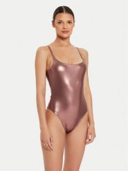 Guess Strój kąpielowy E4YJ11 KCDG0 Brązowy. Brązowe stroje kąpielowe damskie Guess, xs, z aplikacjami, z syntetyku. Za 289.99 zł.