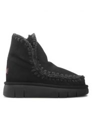 Mou Śniegowce Eskimo 18 FW531002A Czarny. Czarne śniegowce damskie Mou, ze skóry, bez zapięcia. Za 1,079.00 zł.