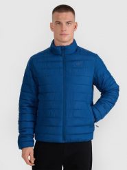 4F Kurtka puchowa z wypełnieniem syntetycznym męska - granatowa 3XL. Niebieskie kurtki męskie 4F, m, bez wzorów, z dzianiny, eleganckie, bez kaptura. Za 279.99 zł.