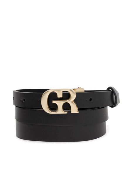 Gino Rossi Pasek Damski BLYL23007 Czarny. Czarne paski damskie Gino Rossi, bez wzorów, ze skóry. Za 79.99 zł.