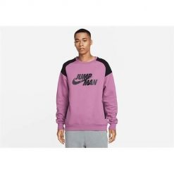 Bluza sportowa męska Nike Air Jordan Jumpman. Fioletowe bluzy sportowe męskie Nike, m, bez wzorów, bez kaptura. Za 462.00 zł.