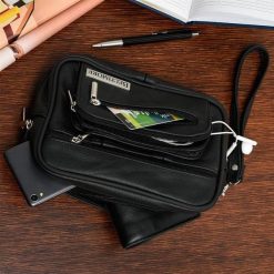 Męska SASZETKA do ręki POLSKA SKÓRA skórzana Beltimore G28. Saszetki i nerki męskie ze skóry, do ręki. Za 119.90 zł.