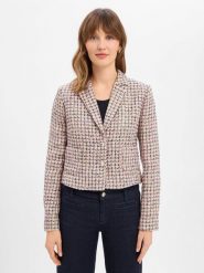 More & More Krótka marynarka damska Kobiety Sztuczne włókno różowy|zielony|niebieski w kratkę, 44. Czerwone marynarki i żakiety damskie More & More, bez wzorów, z tkaniny, bez kołnierzyka, bez ramiączek. Za 679.95 zł.