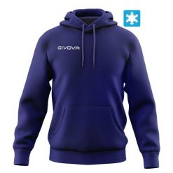 Bawełniana bluza Givova Hoodie niebieska. Czarne bluzy damskie Givova, na lato, bez wzorów, z bawełny, sportowe, bez ramiączek, bez kaptura. Za 188.99 zł.