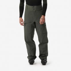 Spodnie narciarskie męskie Wedze FR500. Brązowe spodnie sportowe męskie WED'ZE, m, bez wzorów, z materiału, narciarskie. Za 399.99 zł.