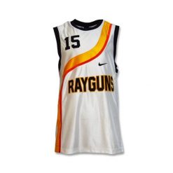 Koszulka Nike Roswell Rayguns Vince Carter Premium Jersey. Białe bluzki damskie Nike, bez wzorów, z jersey, sportowe, bez kołnierzyka, bez ramiączek. Za 110.00 zł.