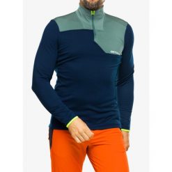 Bluza termiczna męska Ortovox Fleece Light Zip Neck. Niebieskie bluzy męskie ORTOVOX, na zimę, m, bez wzorów, sportowe, bez ramiączek, bez kaptura. Za 566.99 zł.