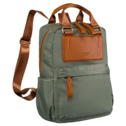 Plecak damski Peterson PTN JN-07 zielony. Zielone plecaki damskie Peterson, bez wzorów, z nylonu. Za 119.99 zł.