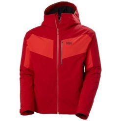 Kurtka narciarska Helly Hansen Carv Lifaloft 2.0. Czerwone kurtki sportowe męskie Helly Hansen, l, bez wzorów, z dzianiny, bez kaptura, narciarskie, primaloft. Za 1,451.00 zł.