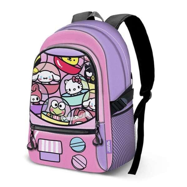 Plecak szkolny HELLO KITTY Liliowy. Czerwone plecaki męskie Hello Kitty, bez wzorów, biznesowe. Za 263.50 zł.