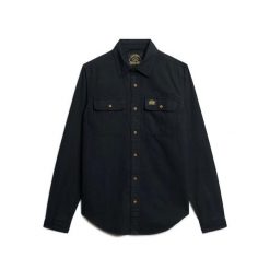 Koszula flanelowa Superdry Trailsman. Czarne koszule męskie Superdry, m, bez wzorów, bez kołnierzyka, bez ramiączek. Za 306.00 zł.