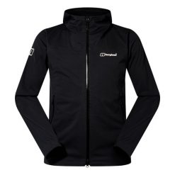 Kurtka softshell męska Berghaus Ridge-Roamer 3L Softshell Jacket. Czarne kurtki męskie Berghaus, l, bez wzorów, z materiału, bez kaptura, trekkingowe. Za 1,005.39 zł.