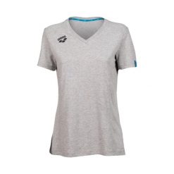Koszulka damska Arena Team T-Shirt Panel. Szare koszulki sportowe damskie ARENA, xl, bez wzorów, bez ramiączek, do pływania. Za 172.00 zł.