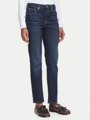 Tommy Hilfiger Jeansy Harlow WW0WW52184 Granatowy Slim Fit. Niebieskie jeansy damskie Tommy Hilfiger, bez wzorów, z bawełny. Za 440.99 zł.