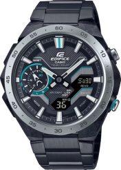 Zegarek Casio Zegarek Męski Casio ECB-2200DD-1AEF Czarny. Czarne zegarki męskie Casio, bez wzorów. Za 1,124.00 zł.