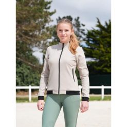 Damska bluza jeździecka Le Sabotier Marine. Brązowe bluzy damskie LE SABOTIER, l, bez wzorów, z materiału, eleganckie, bez ramiączek, bez kaptura. Za 619.50 zł.