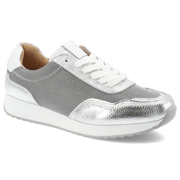 Srebrne Sneakersy S.Barski Eleganckie Obuwie Damskie. Szare sukienki damskie S.BARSKI, na co dzień, s, bez wzorów, eleganckie, bez kołnierzyka, bez ramiączek, dopasowane. Za 186.99 zł.