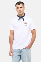 Męski T-Shirt Mustang Style Austin Bright White 1016495 2007. Białe t-shirty męskie Mustang, m, bez wzorów, bez kołnierzyka, bez ramiączek. Za 79.99 zł.