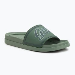 Klapki męskie GANT Pierbay. Zielone klapki męskie GANT, bez wzorów, z gumy, bez zapięcia. Za 149.99 zł.