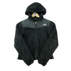 Second life - Kurtka polarowa damska Oso Hoodie - Stan bardzo dobry. Czarne kurtki sportowe damskie The North Face, s, bez wzorów, z materiału, bez ramiączek, bez kaptura, trekkingowe. Za 186.06 zł.
