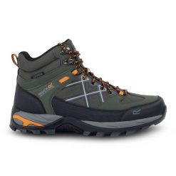 Samaris 3 męskie wodoodporne trekkingowe buty wysokie. Zielone trekkingi męskie Regatta, bez zapięcia. W wyprzedaży za 349.99 zł.