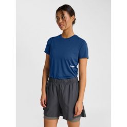 Damski jersey Hummel Pulse Workout. Niebieskie koszulki sportowe damskie Hummel, bez wzorów, z jersey, bez ramiączek, do piłki nożnej. Za 159.00 zł.