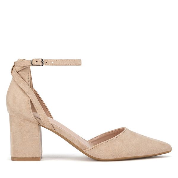 Czółenka DeeZee. Brązowe czółenka damskie DeeZee, bez wzorów, bez obcasa, bez zapięcia. Za 119.99 zł.